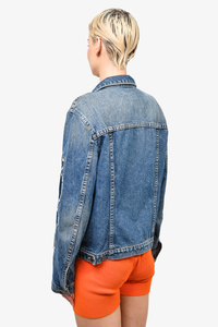 Helmut lang distressed denim 2025 jacket