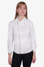 Helmut Lang White Asymmetrical Zip-Up Jacket Size S