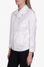 Helmut Lang White Asymmetrical Zip-Up Jacket Size S