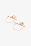 Hermes 18K Rose Gold Loop Earrings