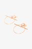 Hermes 18K Rose Gold Loop Earrings