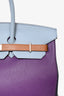 Hermès 2012 Clemence Leather Arlequin Birkin 35