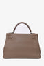 Hermes 2014 Taupe Togo Leather Kelly 32 Retourne with Strap