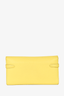 Hermes 2014 Yellow Chevre Leather Kelly Wallet