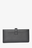 Hermes 2018 Black Epsom Leather Classic Bearn Wallet w/ GHW