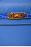 Hermès 2018 Mykonos Bleu Zellige Epsom Kelly To Go Alligator Touch