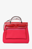 Hermes 2022 Red/Pink Canvas/Leather Toile Militaire Laque Herbag 31
