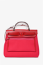 Hermès 2022 Red/Pink Canvas/Leather Toile Militaire Laque Herbag 31