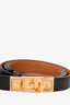 Hermès Black Epsom Leather Rivale Belt 18MM