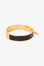 Hermès Black/Gold Clic Anneau Bracelet
