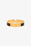 Hermes Black/Gold Clic Bracelet Size P