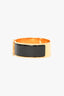 Hermes Black/Gold Clic Clac Bracelet