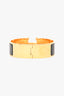 Hermes Black/Gold Clic Clac Bracelet