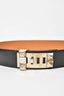 Hermes Black Leather Collier De Chien Belt sz 80