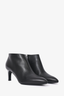 Hermès Black Leather Pointed Ankle Boots Size 35.5