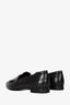 Hermes Black Leather Royal Loafers Size 37.5
