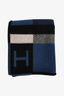 Hermes Black/Navy Wool/Cashmere Blanket