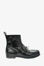 Hermes Black Patent Leather "Kelly Closure" Buckle Ankle Boot Size 38