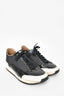 Hermes Black Patent Leather 'Quick' Sneakers Size 37.5