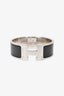 Hermes Black/Silver GM Clic Clac Bracelet