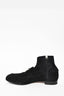 Hermes Black Suede Silver H Saint Honore Ankle Boot sz 36