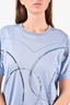 Hermes Blue Embroidered Rope T-Shirt Size 40