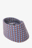 Hermes Blue/Multicolor Silk Patterned Tie