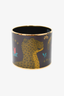 Hermes Brown Lacquer 'Jungle Of Eden' Extra Wide Bangle