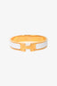 Hermes Cream/Gold Clic Clac Bracelet
