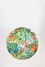 Hermes Green Floral Printed Porcelain 'Passifolia' Large Tray
