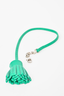 Hermes Green Leather Mini Tassel 'Carmencita' Page Marker