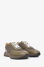 Hermes Green Leather/Neoprene Sneakers Size 43 Mens