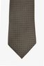 Hermes Grey Silk Logo "H" Tie