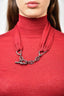 Hermes Maroon Cashmere/Silk Sweater w/ Chain Closure sz 38