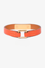 Hermes Orange Leather Rivale Bracelet