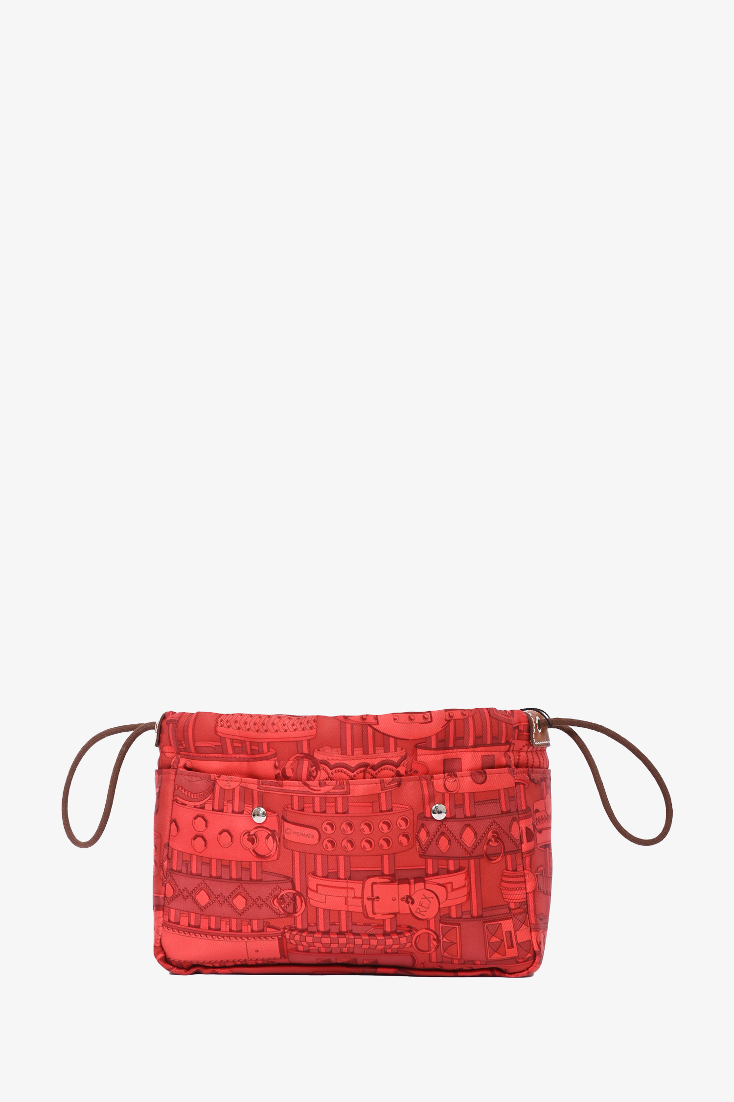 Hermes Orange Printed Fourbi 20 Pouch Insert Mine Yours