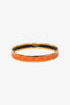 Hermes Orange/Yellow Enamel Thin Bangle Bracelet