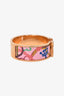 Hermes Pink Clic Clac 'Panoplie Equestre' Bracelet