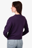 Hermes Purple Cashmere Top + Cardigan Set Size XL