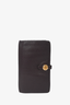 Hermès Dark Purple Clemence Leather Dogon Duo Wallet