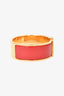Hermes Red/Gold GM Clic Clac Bracelet