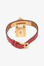 Hermes Red Leather Kelly Watch