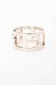 Hermes Silver Chaine D'Ancre Ring Size 52