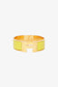 Hermes Gold/Green Clic Clac H Bracelet