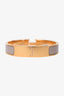 Hermes Taupe Gold Toned Clic Bracelet