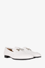 Hermes White Leather Paris Loafers Size 37