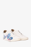 Hermès White Leather 'Fantaisie Botanique' Quicker Sneakers Size 37