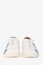 Hermes White Leather 'Fantaisie Botanique' Quicker Sneakers Size 37
