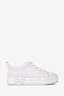 Hermes White Leather 'H' Chunky Sneakers Size 37