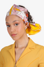Hermès Yellow/Multicolor Mille et Un Lapins Silk Scarf 90CM
